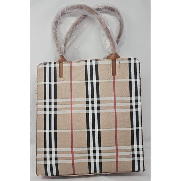 Loulu Handbags - LouLu Limited Edition Multicolor Plaid Berry Collection Handbag Crossbody New